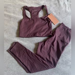 Girlfriend collective workout yoga set. Brand new. Size S